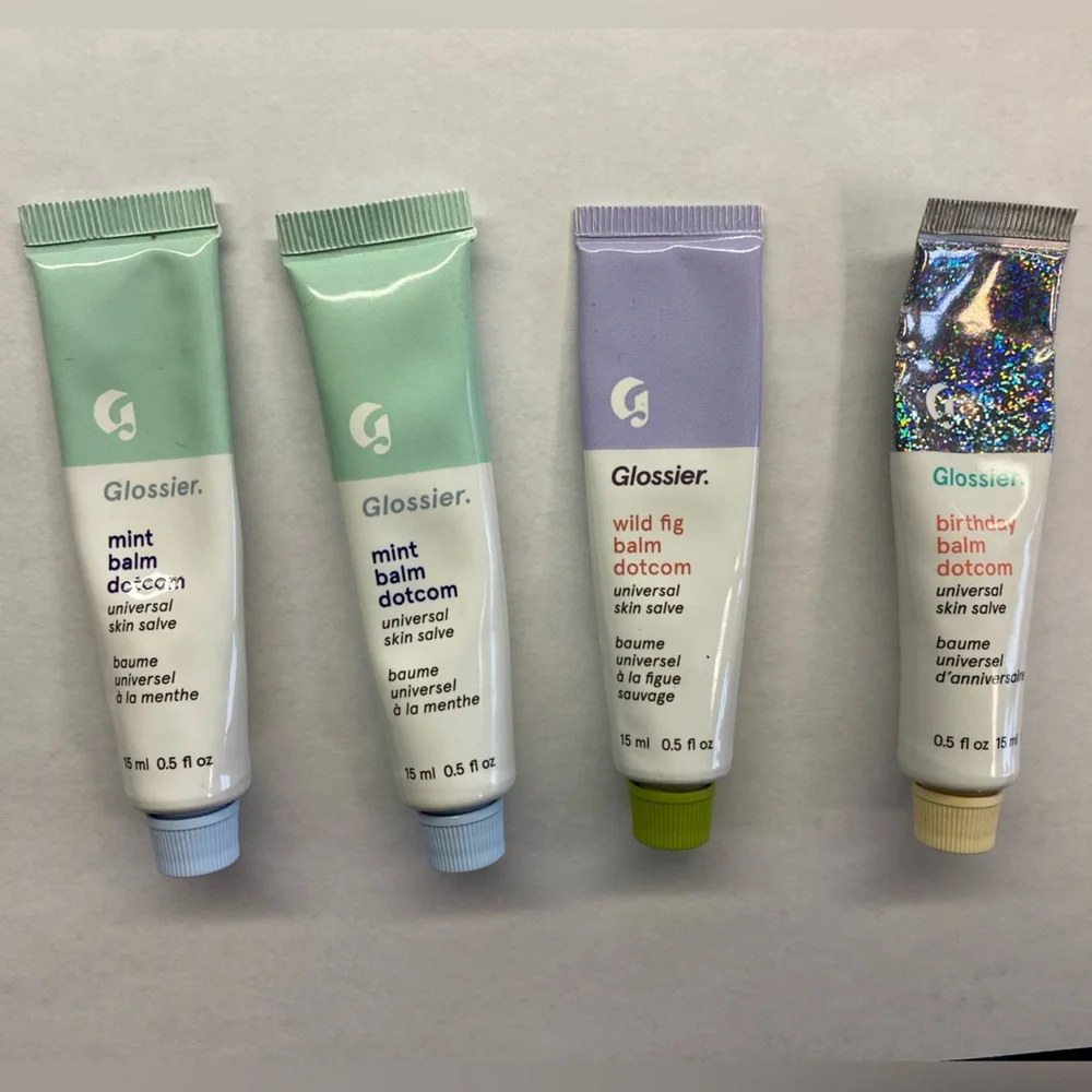 Glossier balm dotcom lot of 4, open/no box